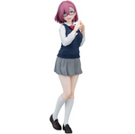 Amano Ririsa Figure Statue, Anime Girl Figure School Uniform Ver. Model PVC Cartoon Figurine Desktop Ornaments Gift 8.7 Inch