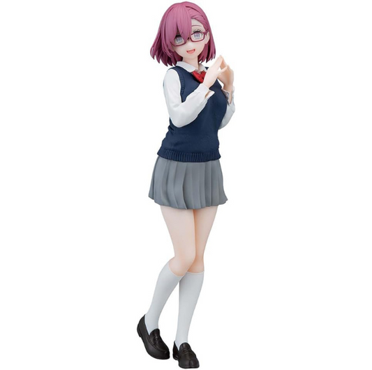 Amano Ririsa Figure Statue, Anime Girl Figure School Uniform Ver. Model PVC Cartoon Figurine Desktop Ornaments Gift 8.7 Inch