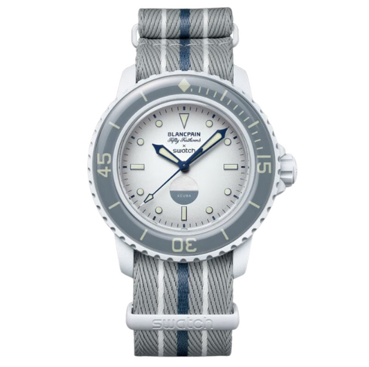Blancpain x Swatch Scuba Fifty Fathoms Antarctic Ocean SO35S100 Grey