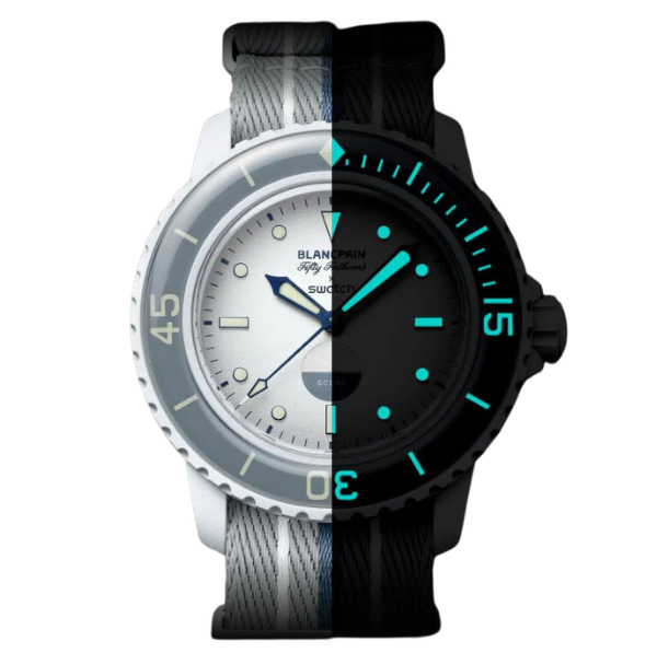 Blancpain x Swatch Scuba Fifty Fathoms Antarctic Ocean SO35S100 Grey