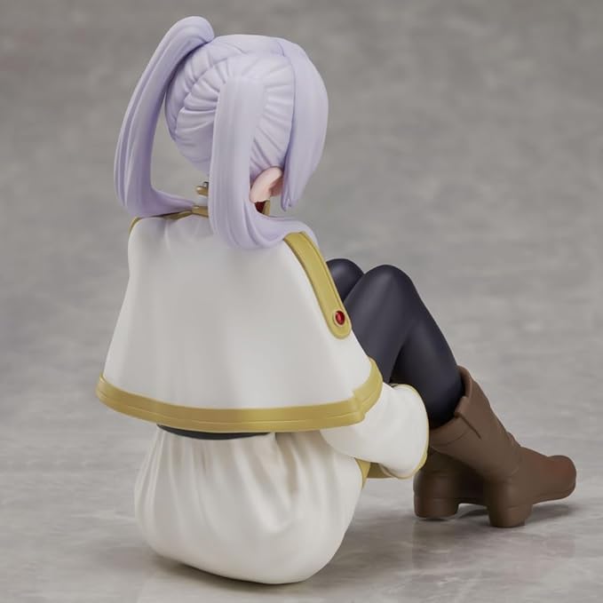 Anime Frieren Action Figure,Frieren Figure,Classic Sitting Leg-Hold Action Model Statue Figurine PVC Manga Character Desktop Decoration Collector Gifts,11cm/4.3in