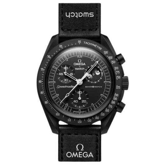 OMEGA X Swatch Bioceramic Moonswatch Mission To Moonphase Snoopy Black