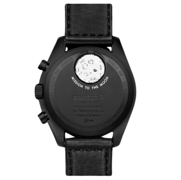 OMEGA X Swatch Bioceramic Moonswatch Mission To Moonphase Snoopy Black