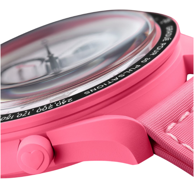 OMEGA X Swatch Bioceramic Moonswatch Mission to the Pink Moon