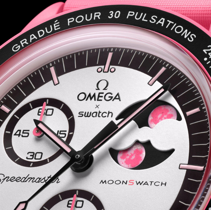 OMEGA X Swatch Bioceramic Moonswatch Mission to the Pink Moon